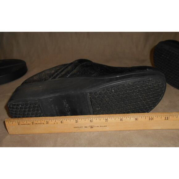 Safe T Step Women's Slip On Clogs Mid Heel Brown Slip Resistant 11 - Picture 9 of 12